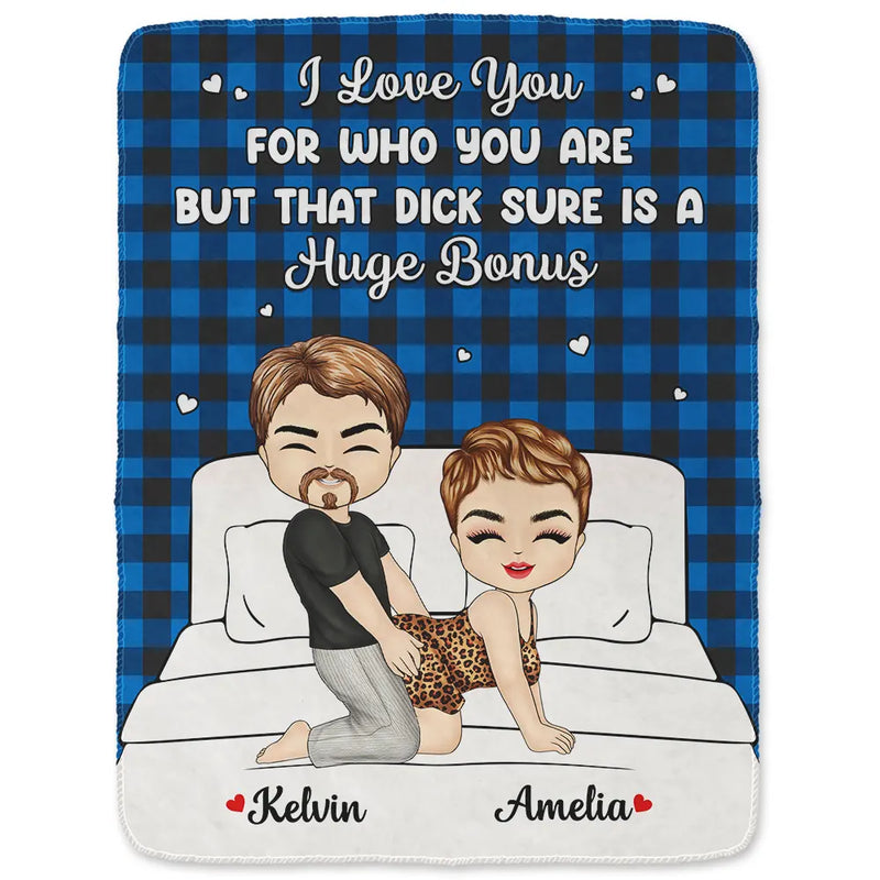 Gift For Couples, Gift For Boyfriend, Gift For Husband, Gift For Wife, Gift For Girlfriend - Roses Are Red The Morning Is Foggy - Personalized Fleece Blanket, Sherpa Blanket
