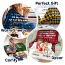 Gift For Couples, Gift For Boyfriend, Gift For Husband, Gift For Wife, Gift For Girlfriend - Roses Are Red The Morning Is Foggy - Personalized Fleece Blanket, Sherpa Blanket
