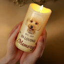 Memorial, Pet Lovers, Dog Lovers, Cat Lovers - Custom Photo Don't Cry For Me I'm Okay - Personalized Flameless LED Candle