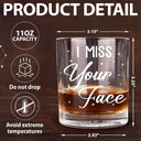 Gift For Brothers, Gift For Bestie - Never Too Far To Drink Together Long Distance - Personalized Whiskey Glass
