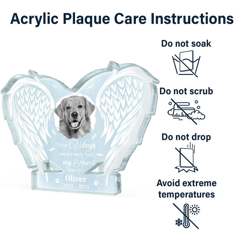 Pet Lovers, Dog Lovers, Cat Lovers, Memorial - Custom Photo If Love Could Have Saved You - Personalized Custom Shaped Acrylic Plaque