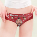 Gift For Wife, Gift For Girlfriend - Custom Photo Only You Can Insert Here - Personalized Women's Low-waisted Brief
