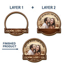 Gift For Husband, Gift For Boyfriend - Custom Photo Drive Safe Because Your Wife Loves You - Personalized Custom Shaped Car Visor Clip