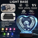 Memorial,Custom Photo,Sad - Custom Photo Memorial Gift for Loved Ones - Personalized Crystal Heart