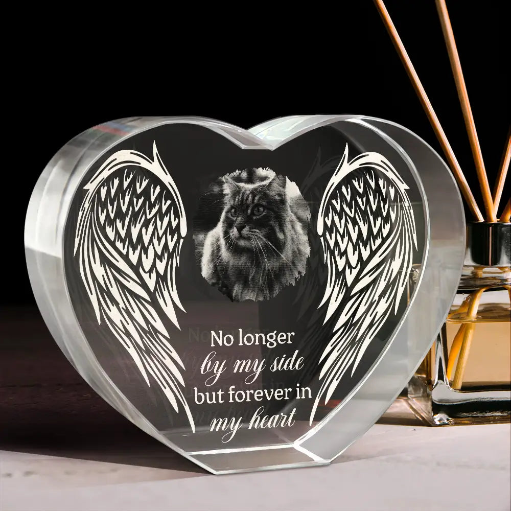 Memorial,Custom Photo,Sad,Pet Lovers - Custom Photo If Love Could Have Saved You - Personalized Crystal Heart