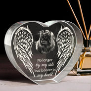 Memorial,Custom Photo,Sad,Pet Lovers - Custom Photo If Love Could Have Saved You - Personalized Crystal Heart