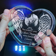 Memorial,Custom Photo,Sad,Pet Lovers - Custom Photo If Love Could Have Saved You - Personalized Crystal Heart