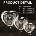 Memorial,Custom Photo,Sad,Pet Lovers - Custom Photo If Love Could Have Saved You - Personalized Crystal Heart