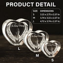 Memorial,Custom Photo,Sad,Parents,Gift For Grandparents - Custom Photo I'm Always With You - Personalized Crystal Heart