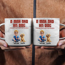 Gift For Women, Gift For Yourself, Dog Lovers, Dog Mom, Pet Lovers, Gift For Wife, Pet Mom, Gift For Mother, Happy - A Bond That Can't Be Broken Dog Mom Dog Dad - Personalized Marble Mug