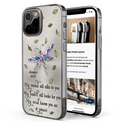 Memorial, Sad, Family - Memorial My Mind Still Talks To You - Metal Effect Printed, Personalized Clear Phone Case
