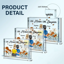 Gift For Mother,Gift For Daughter,Mom - Daughters (Adult),Love - Birth Month Flower Mother And Daughter Forever Linked Together - Personalized Rectangle Shaped Acrylic Plaque