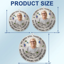 Memorial, Custom Photo, Family, Sad, Gift For Grandparents, Parents - Custom Photo Memorial My Mind Still Talks To You - Personalized Acrylic Car Hanger