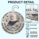 Memorial, Custom Photo, Family, Sad, Gift For Grandparents, Parents - Custom Photo Memorial My Mind Still Talks To You - Personalized Acrylic Car Hanger