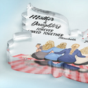 Gift For Mother,Mom,Children - Mother And Children Forever Linked Together - Personalized Butterfly Shaped Acrylic Plaque
