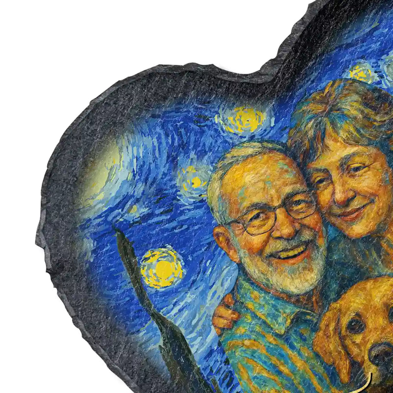 Gift For Couples,Gift For Husband,Gift For Wife,Gift For Boyfriend,Gift For Girlfriend - Custom Photo You & Me We Got This Under Starry Night - Personalized Heart Memorial Garden Stone