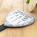Gift For Grandma,Gift For Mother,Happy - Grandma's Garden Love Grows Here Toile Flower - Personalized Heart Slate Garden Stake