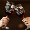 Gift For Yourself,Gift For Women,Gift For Men,Funny,Custom Photo - Custom Photo Funny Prescription Drink One Measure Daily - Personalized Wine Glass