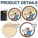 Gift For Bestie,Old Best friends,Gift For Sisters,Happy,Christmas - Best Friends Here's To Another Year Of Us - Personalized 2-Layered Wooden Ornament