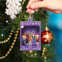 Gift For Bestie,Happy,Christmas,Gift For Sisters,Top Market - Our Friendship Is A True Blessing Purple Toy Box - Personalized Custom Shaped Acrylic Ornament