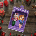 Gift For Bestie,Happy,Christmas,Gift For Sisters,Top Market - Our Friendship Is A True Blessing Purple Toy Box - Personalized Custom Shaped Acrylic Ornament