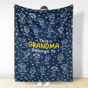 Gift For Grandparents,Gift For Grandpa,Gift For Grandma,Gift For Mother,Gift For Father,Happy,Christmas - This Grandpa Grandma Belongs To Kids Pet - Personalized Fleece Blanket, Sherpa Blanket
