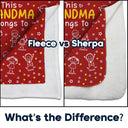 Gift For Grandparents,Gift For Grandpa,Gift For Grandma,Gift For Mother,Gift For Father,Happy,Christmas - This Grandpa Grandma Belongs To Kids Pet - Personalized Fleece Blanket, Sherpa Blanket