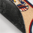 Family,Happy,Parents,Gift For Grandparents - Faux Embroidery Effect Stars And Stripes Happy USA 250Th Birthday - Personalized Doormat