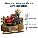 Gift For Couples,Gift For Husband,Gift For Wife,Gift For Boyfriend,Gift For Girlfriend,LGBT,Love - Flannel Standing Couple You And Me We Got This - Personalized Custom Shaped Wooden Plaque