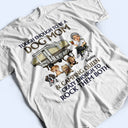 A Girl Her Dog & Her Camper - Camping Gift - Personalized Custom T Shirt