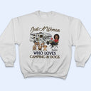 A Girl Her Dog & Her Camper - Camping Gift - Personalized Custom T Shirt