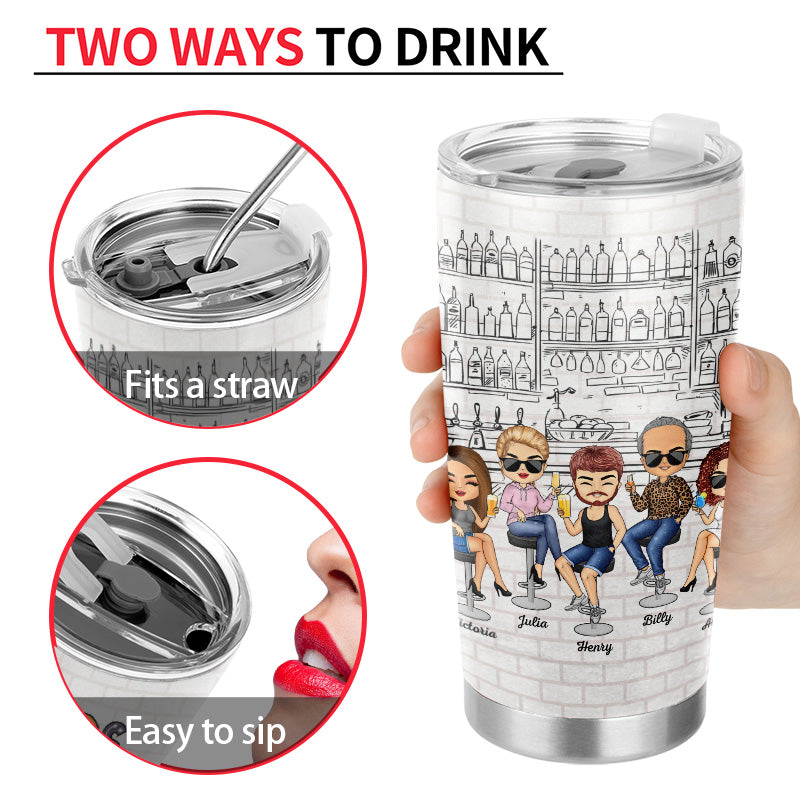 Friendships Must Be Built On A Solid Foundation Best Friends - Bestie BFF Gift - Personalized Custom Tumbler