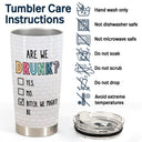 Friendships Must Be Built On A Solid Foundation Best Friends - Bestie BFF Gift - Personalized Custom Tumbler