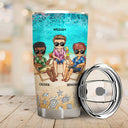 I Love You To The Beach And Back Waves Best Friends - Bestie BFF Gift - Personalized Custom Tumbler