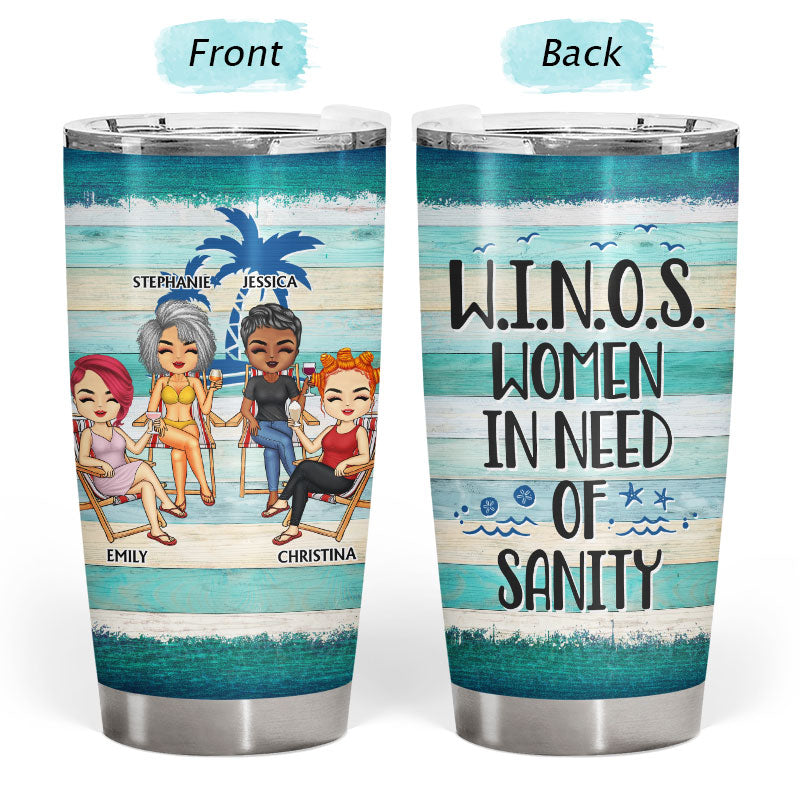 I Love You To The Beach And Back Best Friends Color Palette - Bestie BFF Gift - Personalized Custom Tumbler