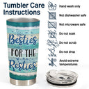 I Love You To The Beach And Back Best Friends Color Palette - Bestie BFF Gift - Personalized Custom Tumbler