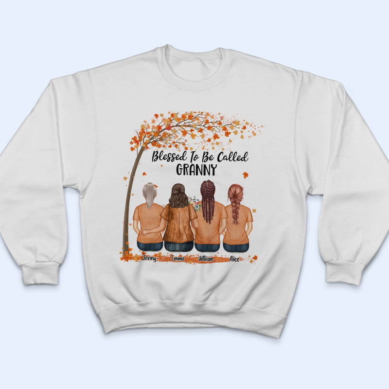 Blessed To Be Called Grandma - Gift For Grandmother - Personalized Custom T Shirt