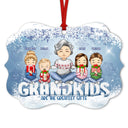 Grandkids Are The Greatest Gifts - Christmas Gift For Grandma - Personalized Custom Aluminum Ornament
