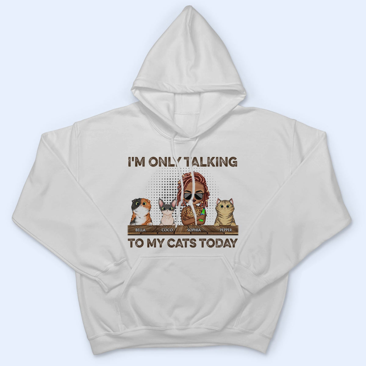 I'm Only Talking To My Dogs Today Chibi - Funny, Birthday Gift For Dog Mom, Dog, Dad, Dog Lovers, Cat Mom, Cat Dad, Cat Lovers, Pet Owners - Personalized Custom T Shirt