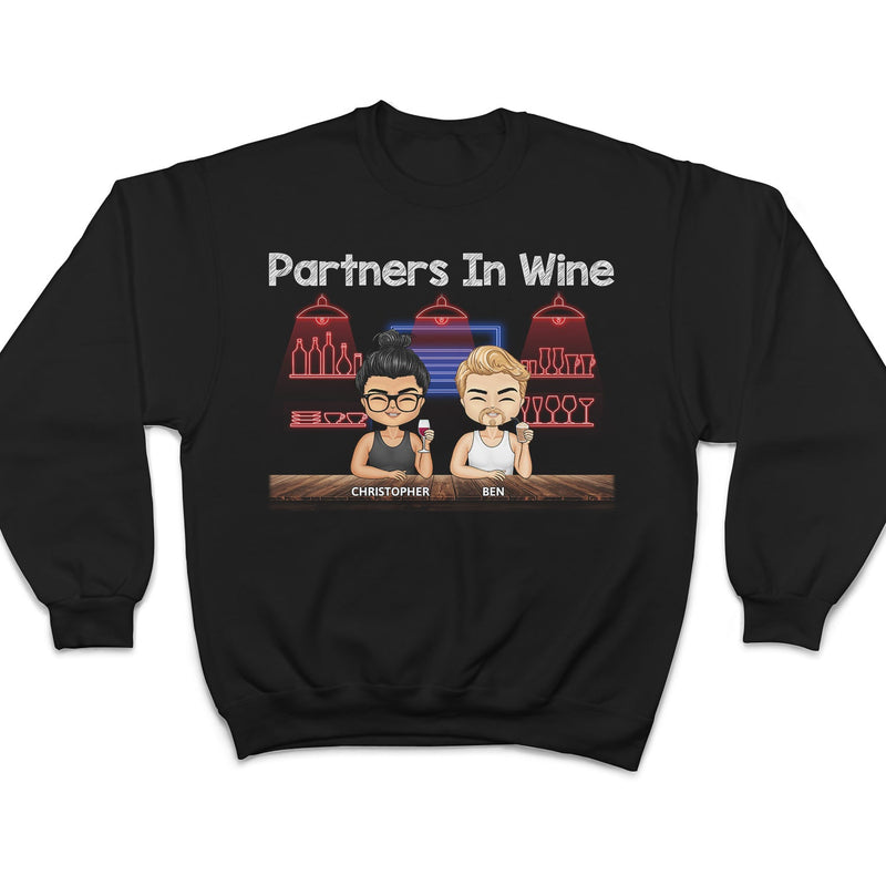 Partners In Wine Party Night Best Friends - Bestie BFF Gift - Personalized Custom T Shirt