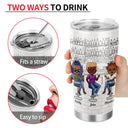 Here's To Another Year Of Bonding Over Alcohol White Best Friends Dark - Bestie BFF Gift - Personalized Custom Tumbler