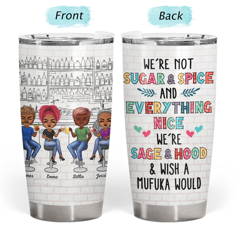 Here's To Another Year Of Bonding Over Alcohol White Best Friends Dark - Bestie BFF Gift - Personalized Custom Tumbler