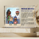 Définition de « Best Friends » : Cadeau d'anniversaire amusant pour collègues, collègues et amis – Plaque rectangulaire en acrylique personnalisée