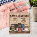 Our Laughs Are Limitless - Funny, Anniversary, Birthday Gifts For Best Friends, Besties - Personalized Custom Wooden Keychain