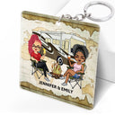 Clés du camping-car - Cadeau d'anniversaire, idéal pour les couples, les maris, les femmes et les amateurs de camping - Porte-clés personnalisé en acrylique