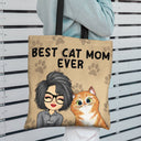 Best Dog Mom Ever - Birthday, Funny Gift For Her, Cat Lovers, Dog Lovers - Personalized Zippered Canvas Bag