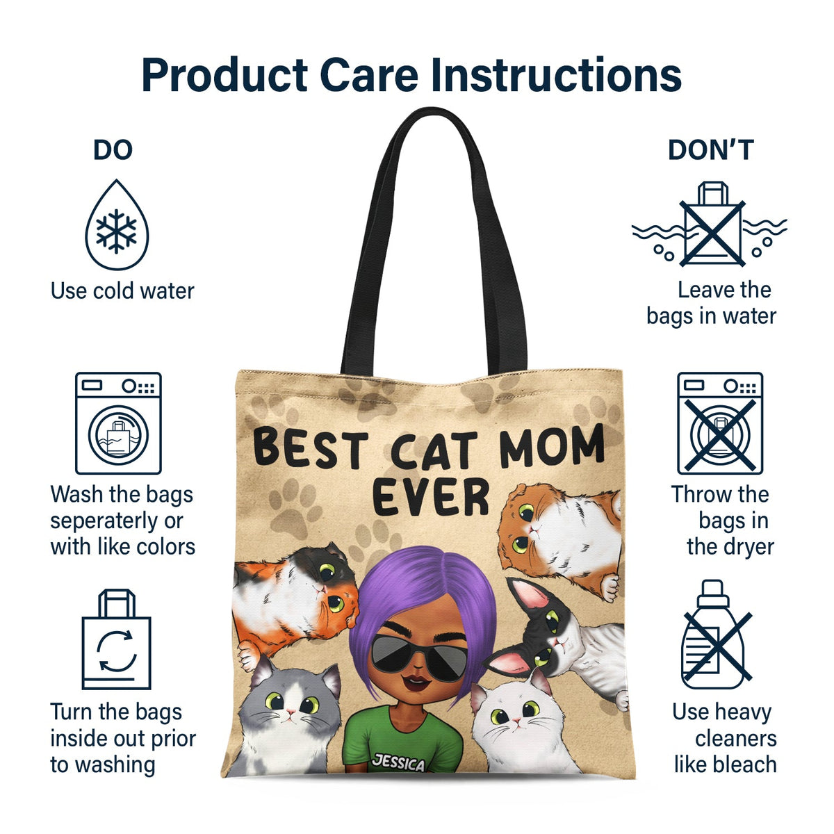 Best Dog Mom Ever - Birthday, Funny Gift For Her, Cat Lovers, Dog Lovers - Personalized Zippered Canvas Bag