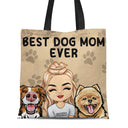 Best Dog Mom Ever - Birthday, Funny Gift For Her, Cat Lovers, Dog Lovers - Personalized Zippered Canvas Bag