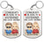 Congrats On Being My Husband Chibi - Anniversary, Vacation, Funny Gift For Couples, Family - Personalized Aluminum Keychain