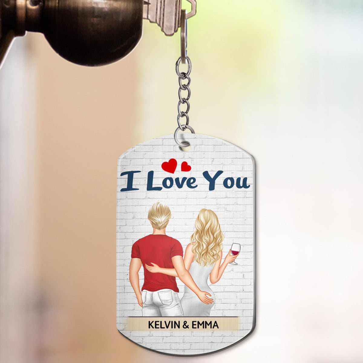 I Hope Your Day Backside - Anniversary, Vacation, Funny Gift For Couples, Family - Personalized Aluminum Keychain